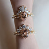 Aurora | 1 ct. Pear Morganite Accented Ring