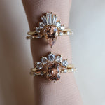 Aurora | 1 ct. Pear Morganite Accented Ring