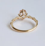 Aurora | 1 ct. Cushion Cut Morganite Accented Ring
