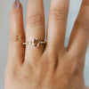 Aurora | 1 ct. Cushion Cut Morganite Accented Ring