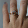 Aurora | 1 ct. Cushion Cut Morganite Accented Ring