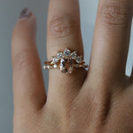 Aurora | 1 ct. Cushion Cut Morganite Accented Ring