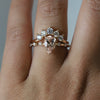 Aurora | 1 ct. Pear Morganite Accented Ring