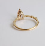 Aurora | 1 ct. Pear Morganite Accented Ring