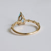Aurora | 1 ct. Pear Aquamarine Accented Ring