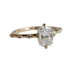 Aurora | 1 ct. Elongated Cushion Diamond Accented Ring