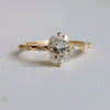 Aurora | 1 ct. Elongated Cushion Diamond Accented Ring