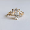 Aurora | 1 ct. Elongated Cushion Diamond Accented Ring