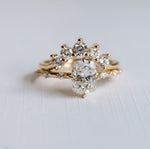 Aurora | 1 ct. Elongated Cushion Diamond Accented Ring