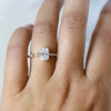 Aurora | 1 ct. Elongated Cushion Diamond Accented Ring