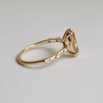 Aurora | 1 ct. Marquise Morganite Accented Ring