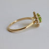 Emma | 1 ct. Oval Peridot East West Halo Ring
