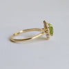 Emma | 1 ct. Heart Peridot Halo Ring
