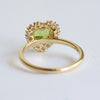 Emma | 1 ct. Heart Peridot Halo Ring