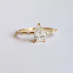 Aurora | 1 ct. Pear Diamond Accented Ring