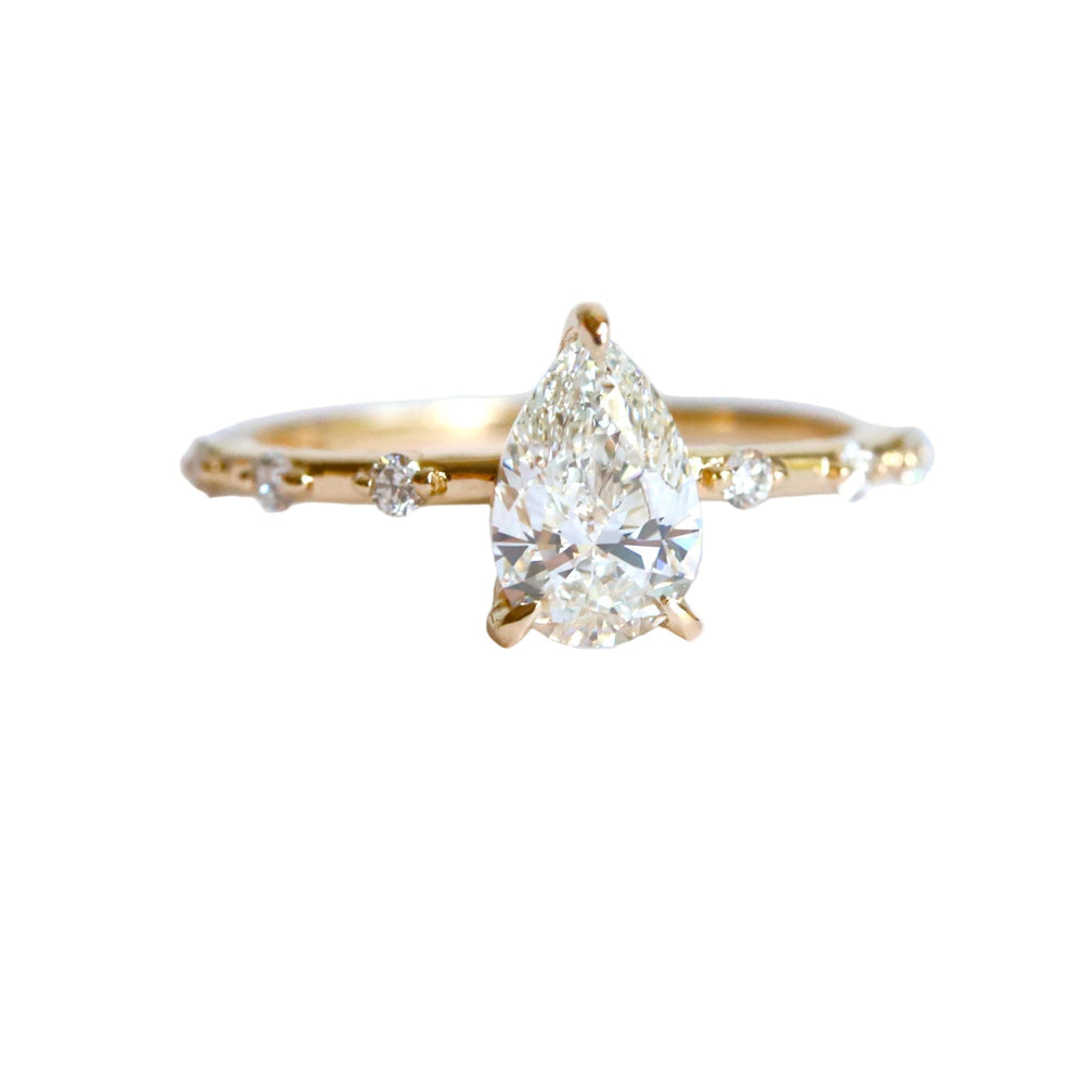 Aurora | 1 ct. Pear Diamond Accented Ring