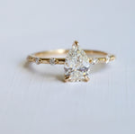 Aurora | 1 ct. Pear Diamond Accented Ring