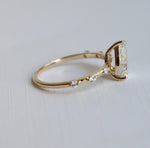 Aurora | 1 ct. Pear Diamond Accented Ring