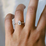 Aurora | 1 ct. Pear Diamond Accented Ring