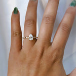 Aurora | 1 ct. Pear Diamond Accented Ring