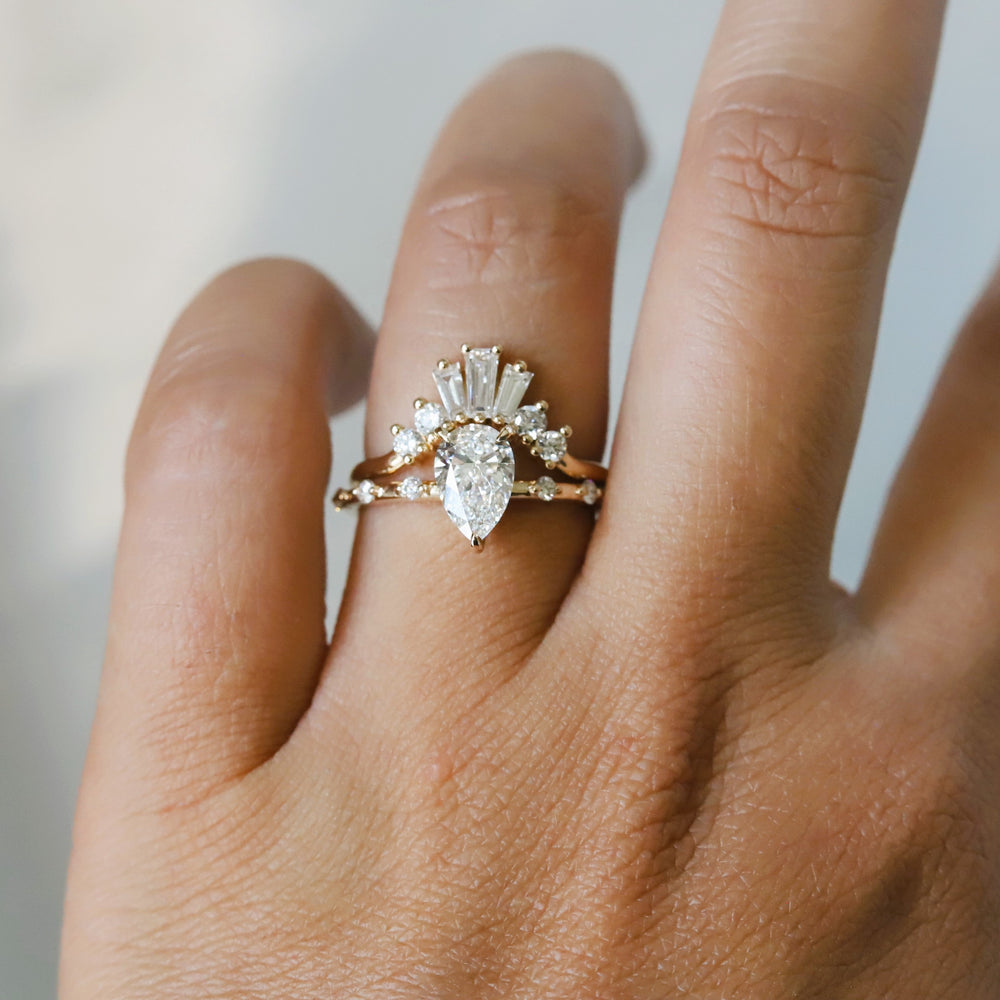 Aurora | 1 ct. Pear Diamond Accented Ring