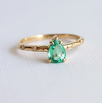 Stella | Pear Emerald Starburst Ring