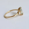 EVA | 1 ct. Marquise Aquamarine and Pearl Side Stone Ring