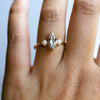 EVA | 1 ct. Marquise Aquamarine and Pearl Side Stone Ring