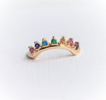 JOY | 7-Stone Arch Band in Love Is Love color
