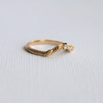 Acacia | Leaf Diamond Curve Band