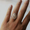 Josephine | Pear Moissanite Double Halo Ring