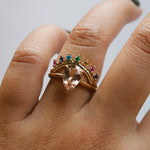 JOY | 7-Stone Arch Band in Love Is Love color