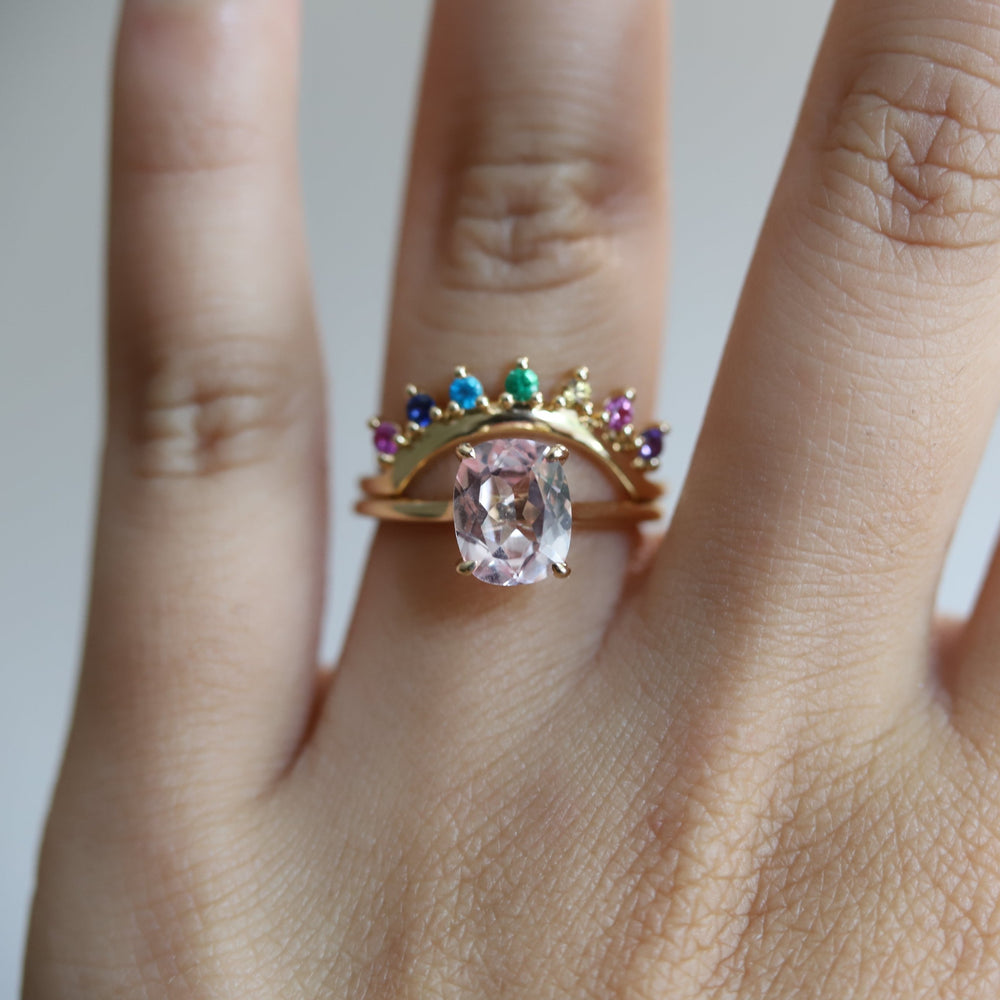 JOY | 7-Stone Arch Band in Love Is Love color