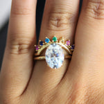 JOY | 7-Stone Arch Band in Love Is Love color