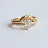 Stella | Emerald Shape Diamond Starburst Ring