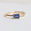 Stella | Emerald Cut Birthstone Hidden Star Ring
