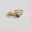 LUCIANA | Bezel Set Diamond Half Eternity Wedding Band
