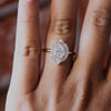 Jazlyn | Square Cushion Cut Lab-Grown Diamond Halo Ring