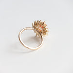 Lana | Oval Zambian Emerald Halo Ring