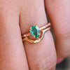 Stella | Pear Emerald Starburst Ring