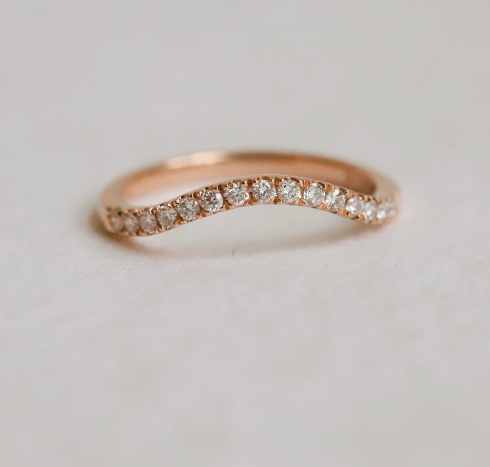 Alexis | Curve Pave' Diamond Band