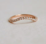 Alexis | Curve Pave' Diamond Band