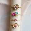 Peony No.2 | Pink Sapphire Stacking Ring