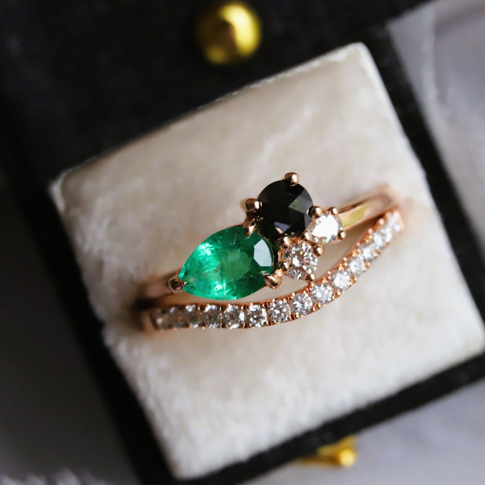 Alexis | Curve Pave' Diamond Band