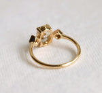 Cara | 0.7 ct. Oval Diamond Triple Station Ring