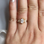 Carrie | Oval 0.7 ct. Lab-Grown Diamond North-South Prong Ring