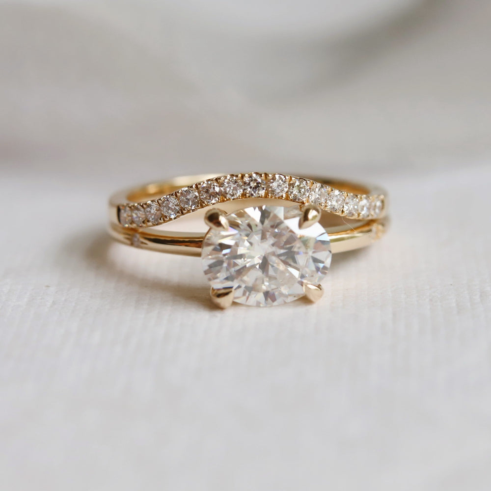 Alexis | Curve Pave' Diamond Band