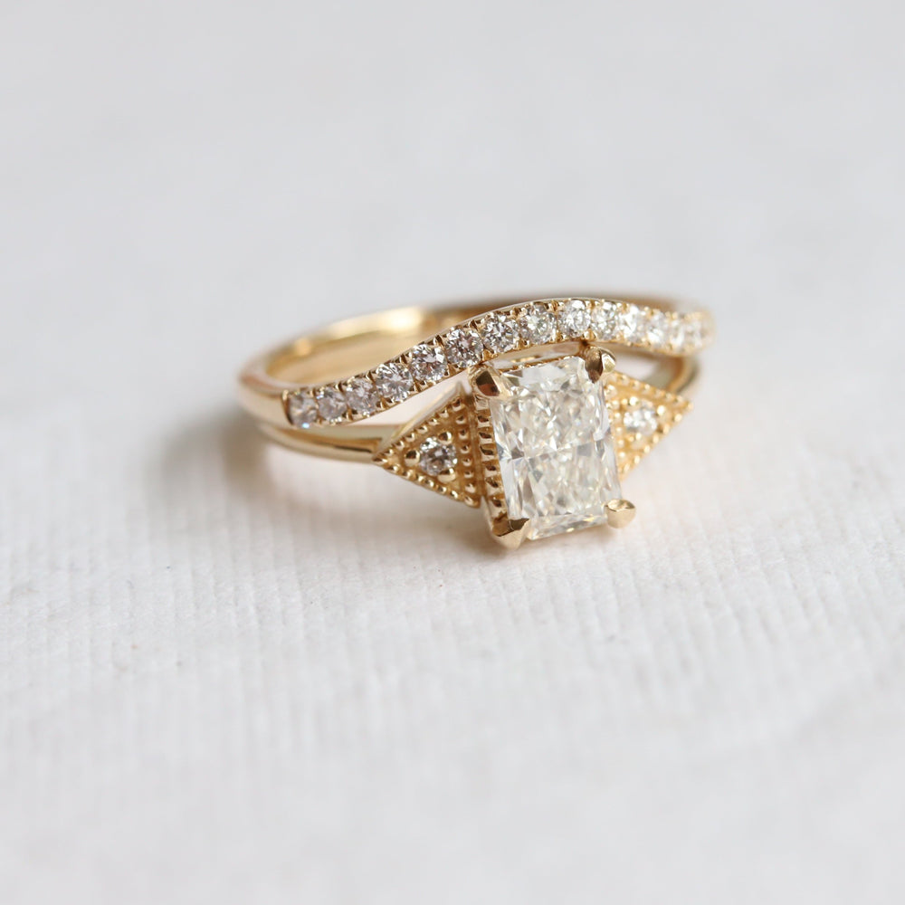 Alexis | Curve Pave' Diamond Band