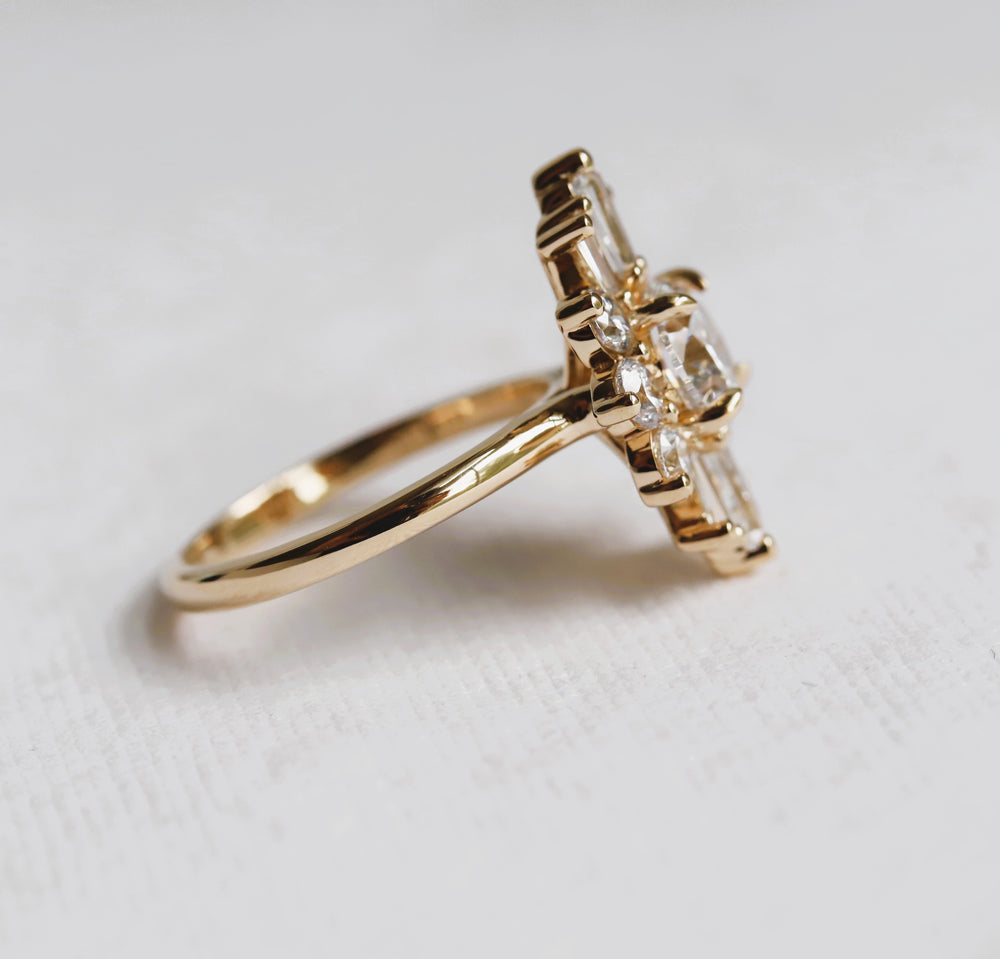 DECORA | Round Lab-Grown Diamond Halo Ring