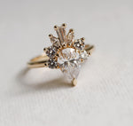 CORA | Pear Lab-Grown Diamond Accented Ring